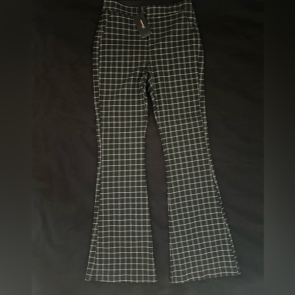 Shinestar Pants - Shinestar women’s flare plaid pants size L